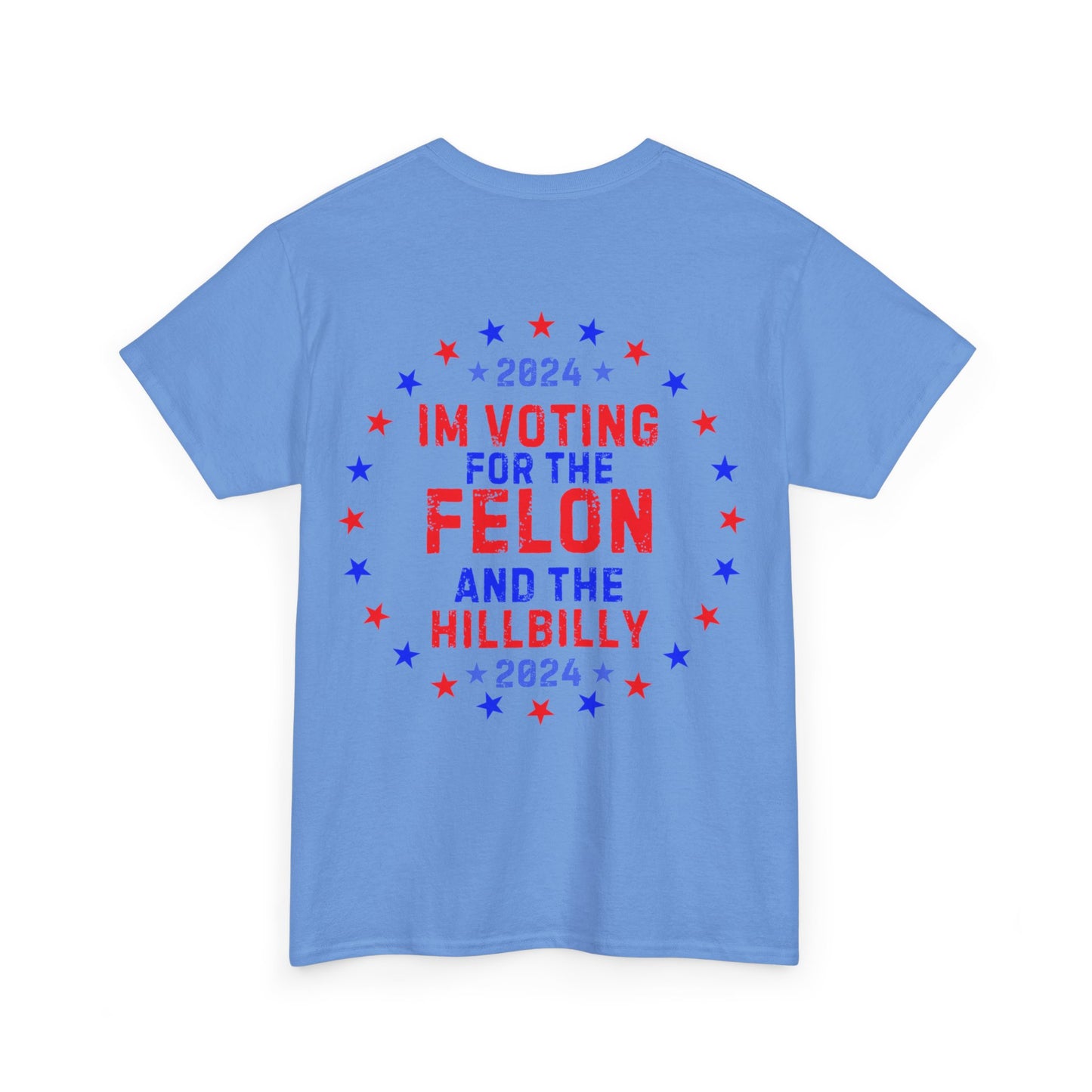 GILDAN Unisex Heavy Cotton Tee Trump/Vance Felon and Hillbilly