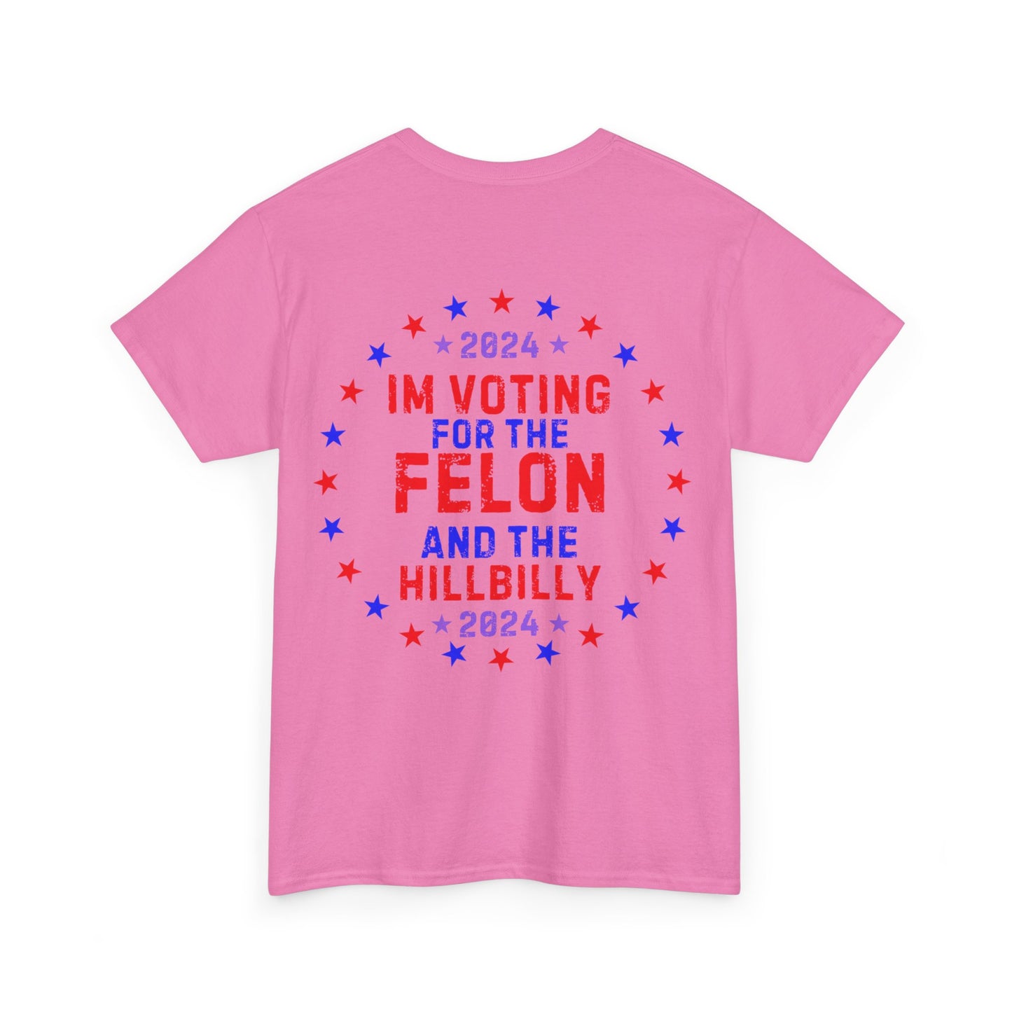 GILDAN Unisex Heavy Cotton Tee Trump/Vance Felon and Hillbilly