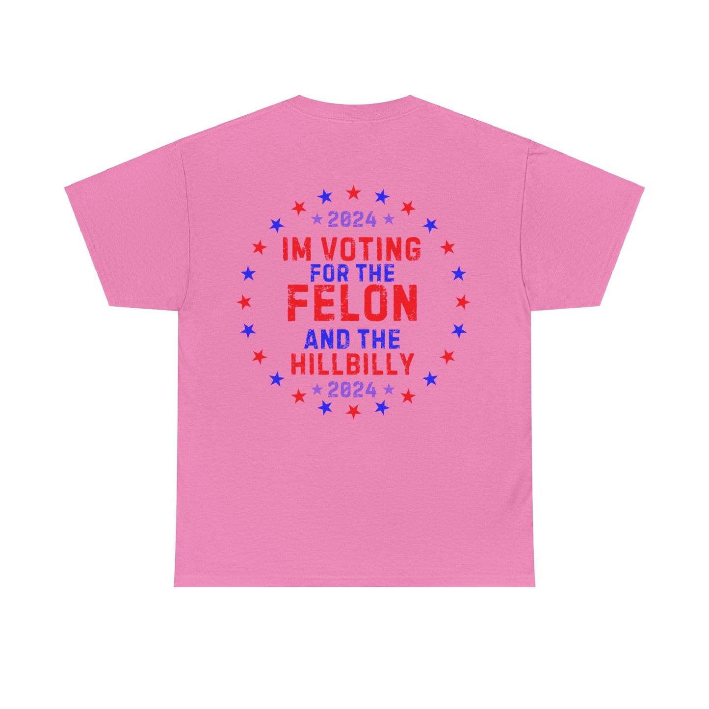 GILDAN Unisex Heavy Cotton Tee Trump/Vance Felon and Hillbilly