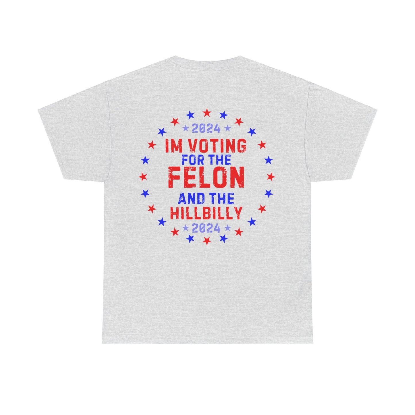 GILDAN Unisex Heavy Cotton Tee Trump/Vance Felon and Hillbilly